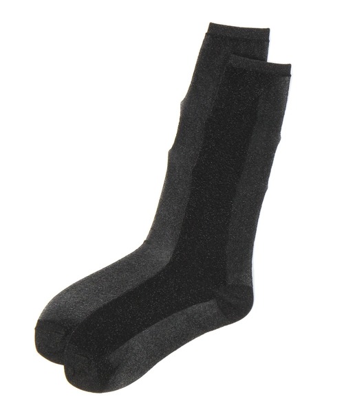 Heather（ヘザー）の「シアーラメSOX　964392（ソックス/靴下・レディース・ホワイト/ブラック・FREE）」の9枚目の写真