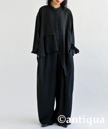 アシメプリーツサロペット