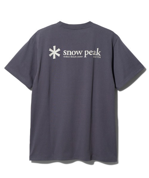 送料無料 百貨店 セール】Snow Peak Logo T shirt（Tシャツ/カットソー）｜Snow 半袖Tシャツ