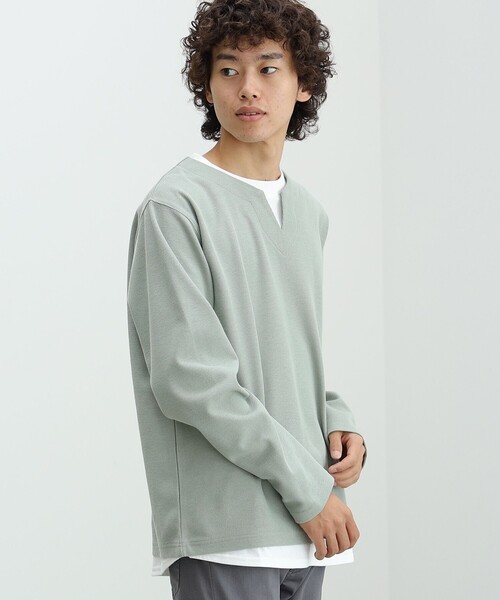 YOKOCHAN ハーフスリーブラッフルレイヤーカットソー Tシャツ38
