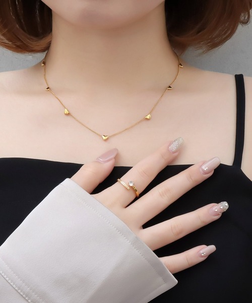 blackdia ocean(ブラックダイヤオーシャン)の「blackdia ocean CZオープンリング(リング・レディース・ゴールド/ピンクゴールド・15号/14号/9号/11号)」の7枚目の写真