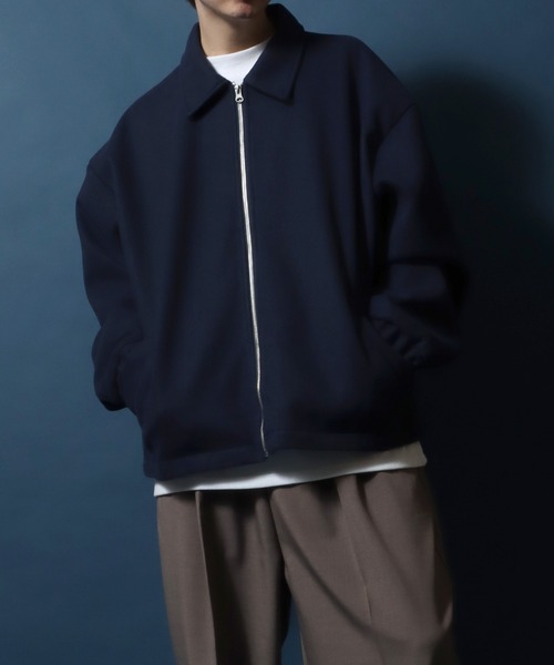 【セール】Melton Coach Jacket/メルトン コーチジャケット ブルゾン オーバーサイズ（ブルゾン）｜ANPAS（アンパス）