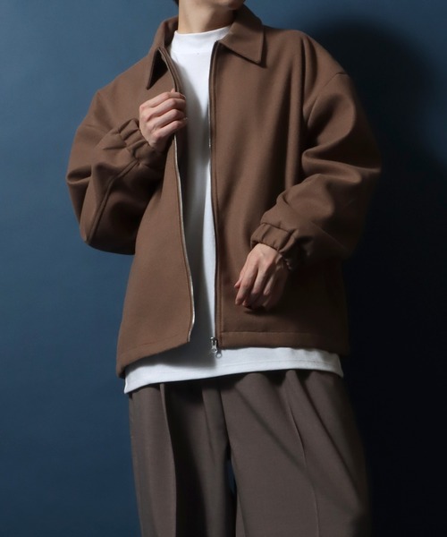 【セール】Melton Coach Jacket/メルトン コーチジャケット ブルゾン オーバーサイズ（ブルゾン）｜ANPAS（アンパス）