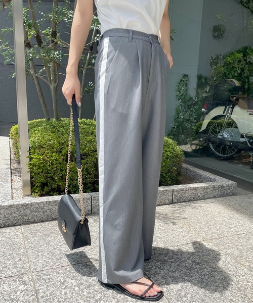 NOMAE(ノーマエ)の「タック入りラインパンツ(その他パンツ・レディース・グレー/ブラック・FREE)」の19枚目の写真