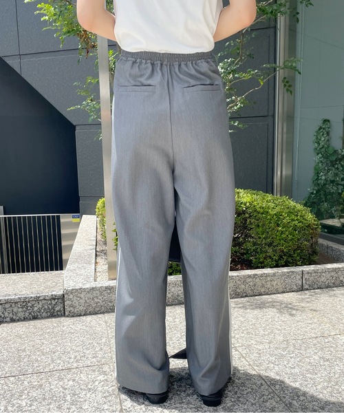 NOMAE(ノーマエ)の「タック入りラインパンツ(その他パンツ・レディース・グレー/ブラック・FREE)」の3枚目の写真