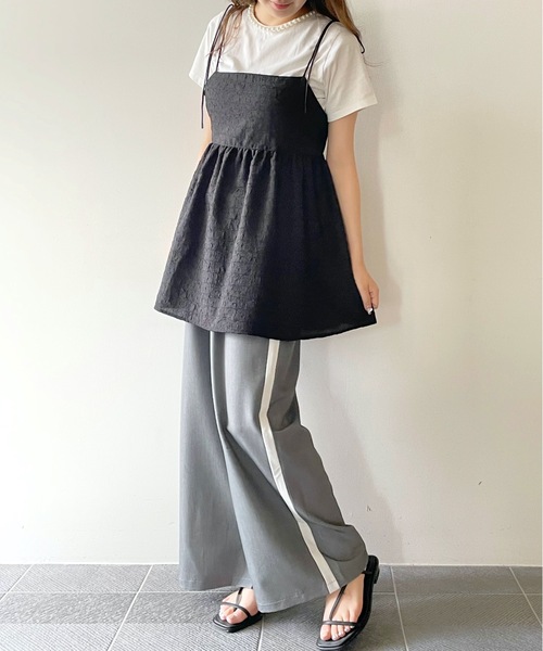 NOMAE(ノーマエ)の「タック入りラインパンツ(その他パンツ・レディース・グレー/ブラック・FREE)」の18枚目の写真