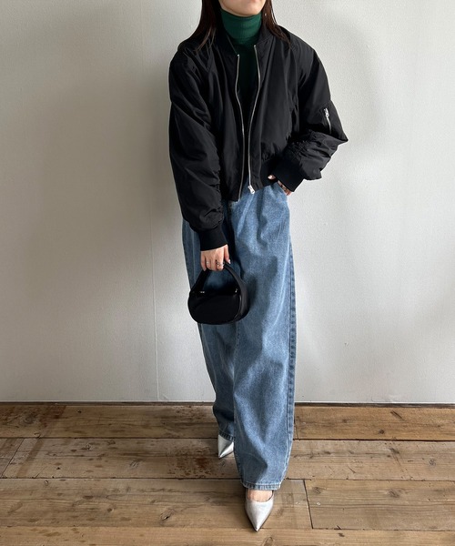Kotoe(コトエ)の「【10色展開】 テレコリブ タートルネックレディース ニット(長袖)(ニット/セーター・レディース・イエロー/ブラウン/ブラック/アイボリー/グリーン/レッド/ネイビー/グレー/ベージュ/ホワイト・FREE)」の12枚目の写真