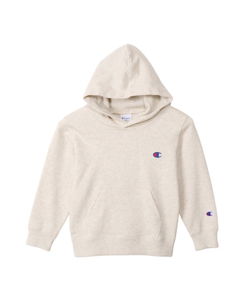 Champion(チャンピオン)の「【Champion/チャンピオン】キッズ ベーシック フーデッドスウェットシャツ(パーカー・キッズ・ダークグリーン/グレー/バーガンディー/ネイビー/オートミール/ブラック/ブルー/オレンジ系その他/ダークパープル・130/160/100/110/120/150/140)」の3枚目の写真