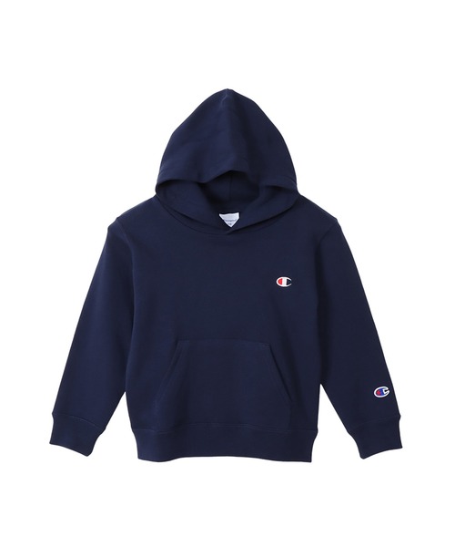Champion(チャンピオン)の「【Champion/チャンピオン】キッズ ベーシック フーデッドスウェットシャツ(パーカー・キッズ・ダークグリーン/グレー/バーガンディー/ネイビー/オートミール/ブラック/ブルー/オレンジ系その他/ダークパープル・130/160/100/110/120/150/140)」の5枚目の写真
