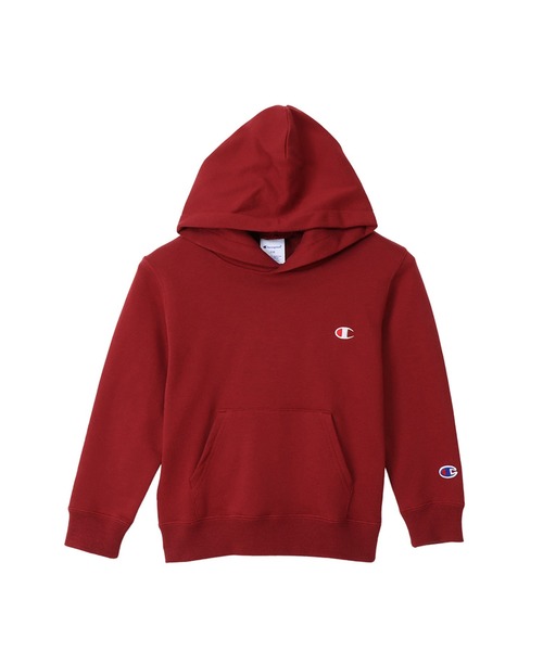 Champion(チャンピオン)の「【Champion/チャンピオン】キッズ ベーシック フーデッドスウェットシャツ(パーカー・キッズ・ダークグリーン/グレー/バーガンディー/ネイビー/オートミール/ブラック/ブルー/オレンジ系その他/ダークパープル・130/160/100/110/120/150/140)」の8枚目の写真