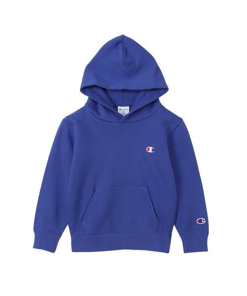 Champion(チャンピオン)の「【Champion/チャンピオン】キッズ ベーシック フーデッドスウェットシャツ(パーカー・キッズ・ダークグリーン/グレー/バーガンディー/ネイビー/オートミール/ブラック/ブルー/オレンジ系その他/ダークパープル・130/160/100/110/120/150/140)」の6枚目の写真
