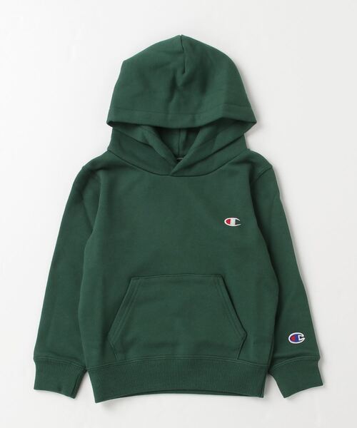 Champion(チャンピオン)の「【Champion/チャンピオン】キッズ ベーシック フーデッドスウェットシャツ(パーカー・キッズ・ダークグリーン/グレー/バーガンディー/ネイビー/オートミール/ブラック/ブルー/オレンジ系その他/ダークパープル・130/160/100/110/120/150/140)」の4枚目の写真