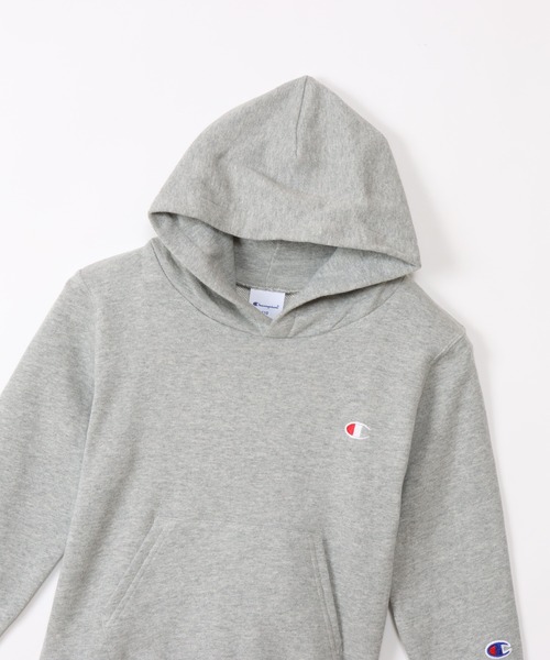 Champion(チャンピオン)の「【Champion/チャンピオン】キッズ ベーシック フーデッドスウェットシャツ(パーカー・キッズ・ダークグリーン/グレー/バーガンディー/ネイビー/オートミール/ブラック/ブルー/オレンジ系その他/ダークパープル・130/160/100/110/120/150/140)」の14枚目の写真