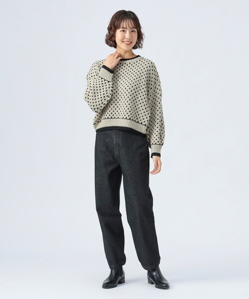 BEAMS HEART / ドット柄 ジャカード ニット（ニット/セーター）｜BEAMS HEART（ビームスハート）