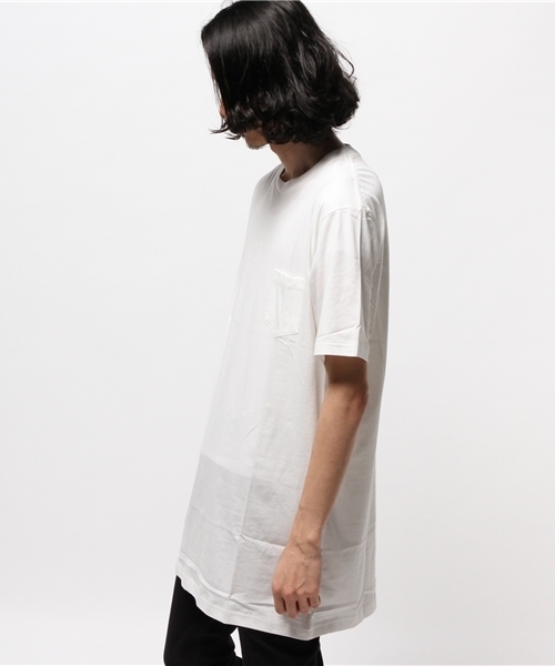 MID by MIDWEST（ミッド バイ ミッドウエスト）の「MID by MIDWEST ロングハイゲージ天竺Tシャツ（Tシャツ/カットソー・メンズ・ホワイト/ブラック・FREE）」の3枚目の写真