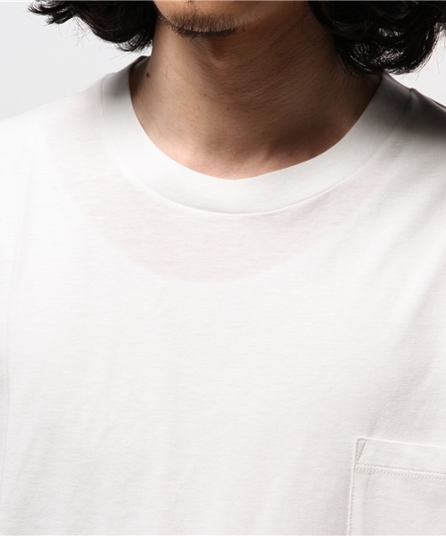 MID by MIDWEST（ミッド バイ ミッドウエスト）の「MID by MIDWEST ロングハイゲージ天竺Tシャツ（Tシャツ/カットソー・メンズ・ホワイト/ブラック・FREE）」の7枚目の写真