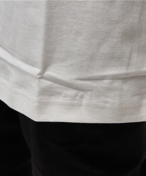 MID by MIDWEST（ミッド バイ ミッドウエスト）の「MID by MIDWEST ロングハイゲージ天竺Tシャツ（Tシャツ/カットソー・メンズ・ホワイト/ブラック・FREE）」の10枚目の写真