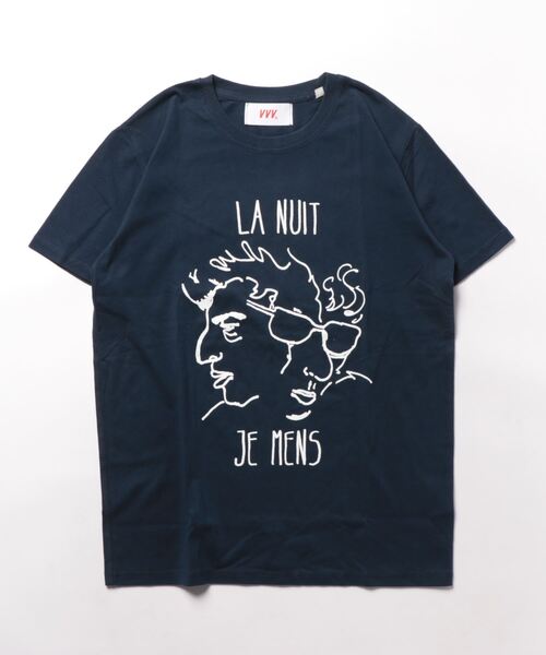 Veni Vedi Vici（ヴェニヴェディヴィチ）の「《Veni Vedi Vici》LA NUIT JE MENS TEE（Tシャツ/カットソー・レディース・ホワイト/ネイビー/ヘザーグレー・SMALL/MEDIUM）」の3枚目の写真