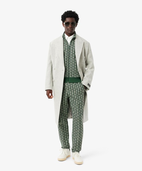ラコステ　モノグラムトラックジャケットセットアップ LACOSTE｜モノグラムジャカードトラックジャケット