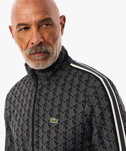 モノグラムジャカード　トラックジャケット LACOSTE｜モノグラムジャカードトラックジャケット