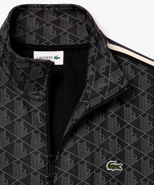 極美品 近年モデル ラコステ モノグラム トラックジャケット XL ネイビー 極美品 近年モデル ラコステ モノグラム トラックジャケット XL