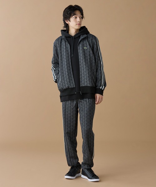 Lacoste ラコステ モノグラム トラックジャージ LACOSTE ラコステ モノグラム ジャカード トラックジャケット