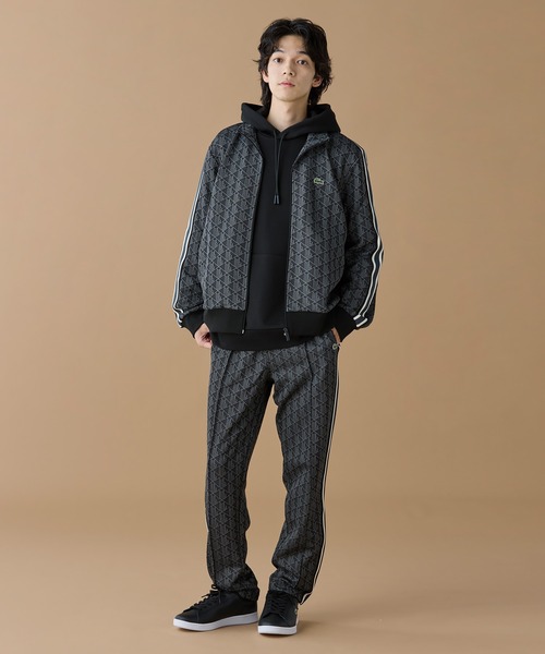 【新品未使用】LACOSTE モノグラムジャカードトラックジャケット L ラコステ LACOSTE モノグラムジャカードトラックジャケット