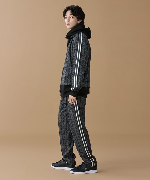 専用 ラコステ ジャケット パンツ セットアップ モノグラム ジャガード LACOSTE ジャージ モノグラムジャカードトラックジャケット
