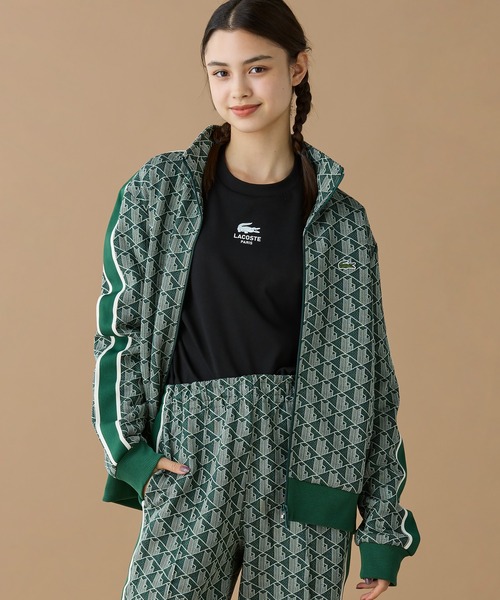 lacoste ラコステ　モノグラム　セットアップ LACOSTE ジャージ モノグラムジャカードトラックジャケット