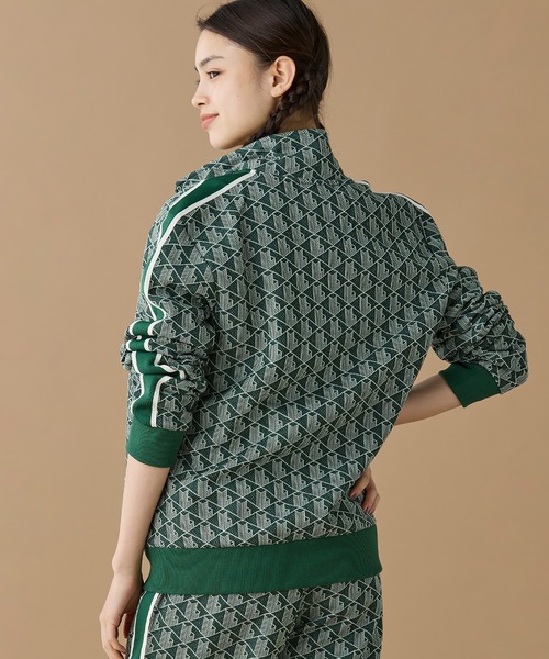 LACOSTE モノグラム トラックジャケット セットアップ LACOSTE｜モノグラムジャカードトラックジャケット 【セットアップ対応