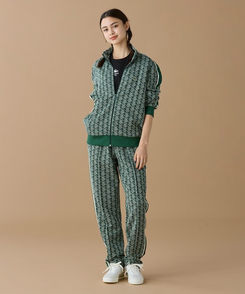lacoste ラコステ　モノグラム　セットアップ モノグラムジャカードトラックジャケット 【セットアップ対応