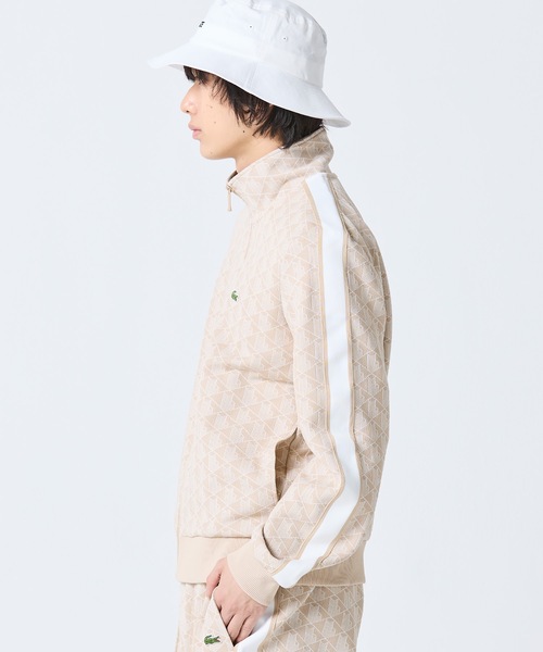 LACOSTE モノグラム　セットアップ LACOSTE｜モノグラムジャカードトラックジャケット 【セットアップ対応