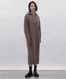 ハーフジップニットワンピース / 982203