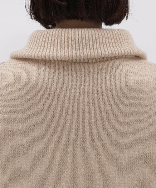 LAKOLE（ラコレ）の「ハーフジップニットワンピース / 982203（ワンピース・レディース・ライトベージュ/ネイビー/モカ・MEDIUM/SMALL）」の21枚目の写真
