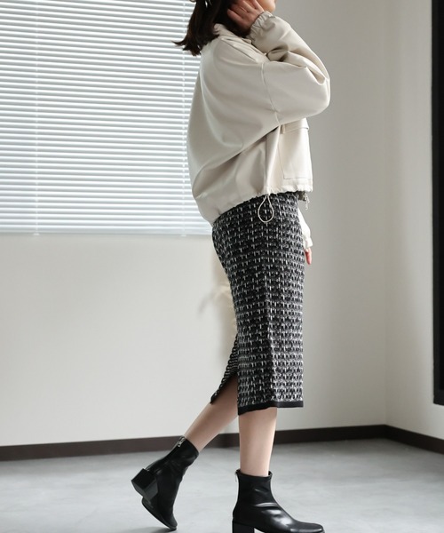 sakishimatokyo（サキシマトーキョー）の「ダブルジップ フェイクレザーブルゾン / シャツジャケット（ブルゾン・レディース・アイボリー/ブラック・FREE）」の8枚目の写真