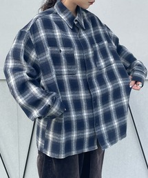 PICSAS | 【PICSAS】オーバーサイズオンブレチェックシャツ(シャツ/ブラウス)