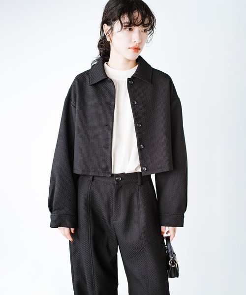 haco!(ハコ)の「洗濯機洗いOK!セットアップにもなるシャツジャケット〈日々グッジョ部’s idea〉(その他アウター・レディース・ブラック・SMALL/MEDIUM/LARGE/X-LARGE)」の7枚目の写真