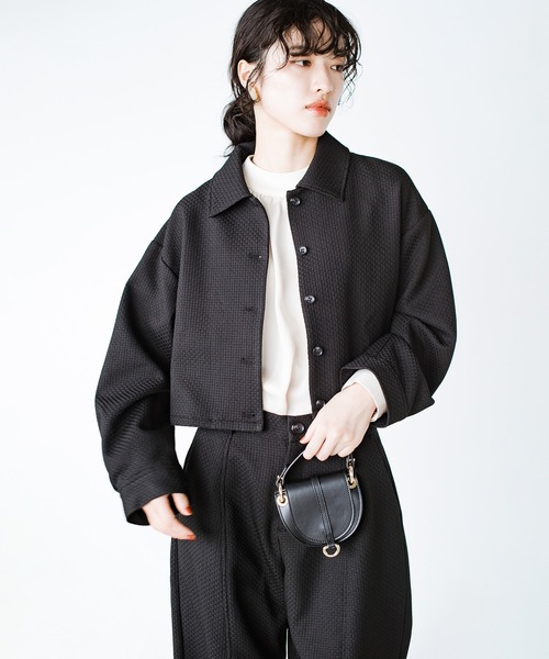 haco!(ハコ)の「洗濯機洗いOK!セットアップにもなるシャツジャケット〈日々グッジョ部’s idea〉(その他アウター・レディース・ブラック・SMALL/MEDIUM/LARGE/X-LARGE)」の8枚目の写真