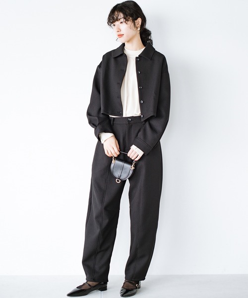 haco!(ハコ)の「洗濯機洗いOK!セットアップにもなるシャツジャケット〈日々グッジョ部’s idea〉(その他アウター・レディース・ブラック・SMALL/MEDIUM/LARGE/X-LARGE)」の13枚目の写真