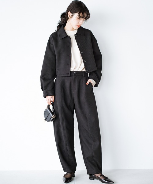 haco!(ハコ)の「洗濯機洗いOK!セットアップにもなるシャツジャケット〈日々グッジョ部’s idea〉(その他アウター・レディース・ブラック・SMALL/MEDIUM/LARGE/X-LARGE)」の14枚目の写真