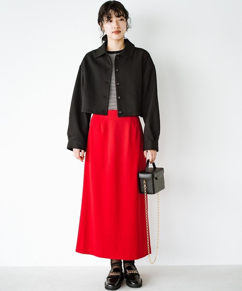 haco!(ハコ)の「洗濯機洗いOK!セットアップにもなるシャツジャケット〈日々グッジョ部’s idea〉(その他アウター・レディース・ブラック・SMALL/MEDIUM/LARGE/X-LARGE)」の17枚目の写真