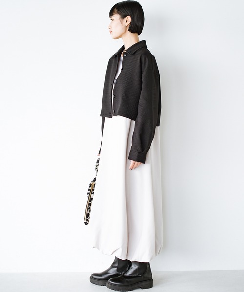 haco!(ハコ)の「洗濯機洗いOK!セットアップにもなるシャツジャケット〈日々グッジョ部’s idea〉(その他アウター・レディース・ブラック・SMALL/MEDIUM/LARGE/X-LARGE)」の21枚目の写真