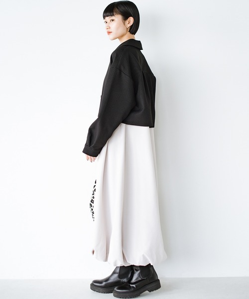 haco!(ハコ)の「洗濯機洗いOK!セットアップにもなるシャツジャケット〈日々グッジョ部’s idea〉(その他アウター・レディース・ブラック・SMALL/MEDIUM/LARGE/X-LARGE)」の22枚目の写真