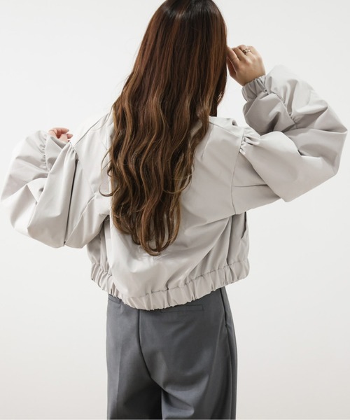 La-gemme（ラジェム）の「シャーリングブルゾン（MA-1・レディース・ブラック/カーキ/ライトグレー・フリー）」の22枚目の写真