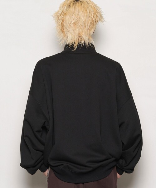 PUBLUX（パブリュクス）の「PUBLUX/パブリュクス スーパービッグハーフジップ裏起毛スウェット(限定展開)（スウェット・メンズ・ブラック/ライトグレー/グレー/ネイビー/オレンジ・MEDIUM/SMALL/LARGE）」の20枚目の写真