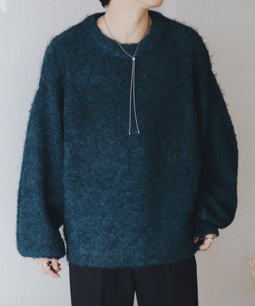 epnok(エプノック)の「ブークレメランジルーズニット(ニット/セーター・メンズ・ブラウン/ブルー/カーキ・LARGE/MEDIUM/SMALL)」の3枚目の写真