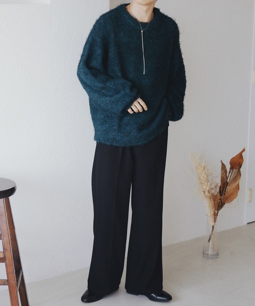 epnok(エプノック)の「ブークレメランジルーズニット(ニット/セーター・メンズ・ブラウン/ブルー/カーキ・LARGE/MEDIUM/SMALL)」の21枚目の写真