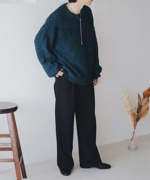 epnok(エプノック)の「ブークレメランジルーズニット(ニット/セーター・メンズ・ブラウン/ブルー/カーキ・LARGE/MEDIUM/SMALL)」の22枚目の写真