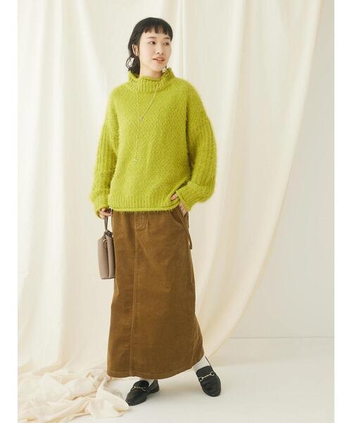 CRAFT STANDARD BOUTIQUE(クラフトスタンダードブティック)の「コーデュロイ2WAYサロペットスカート(スカート・レディース・ネイビー/キャメル・L/M)」の14枚目の写真