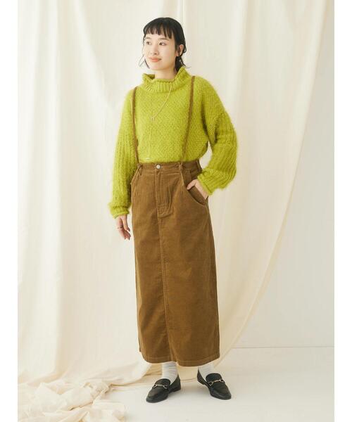 CRAFT STANDARD BOUTIQUE(クラフトスタンダードブティック)の「コーデュロイ2WAYサロペットスカート(スカート・レディース・ネイビー/キャメル・L/M)」の17枚目の写真